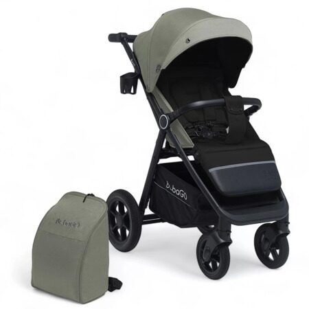 Коляска детская прогулочная  BubaGo арт. BG 130-2 MODEL BASS color/цвет Green/Зеленый