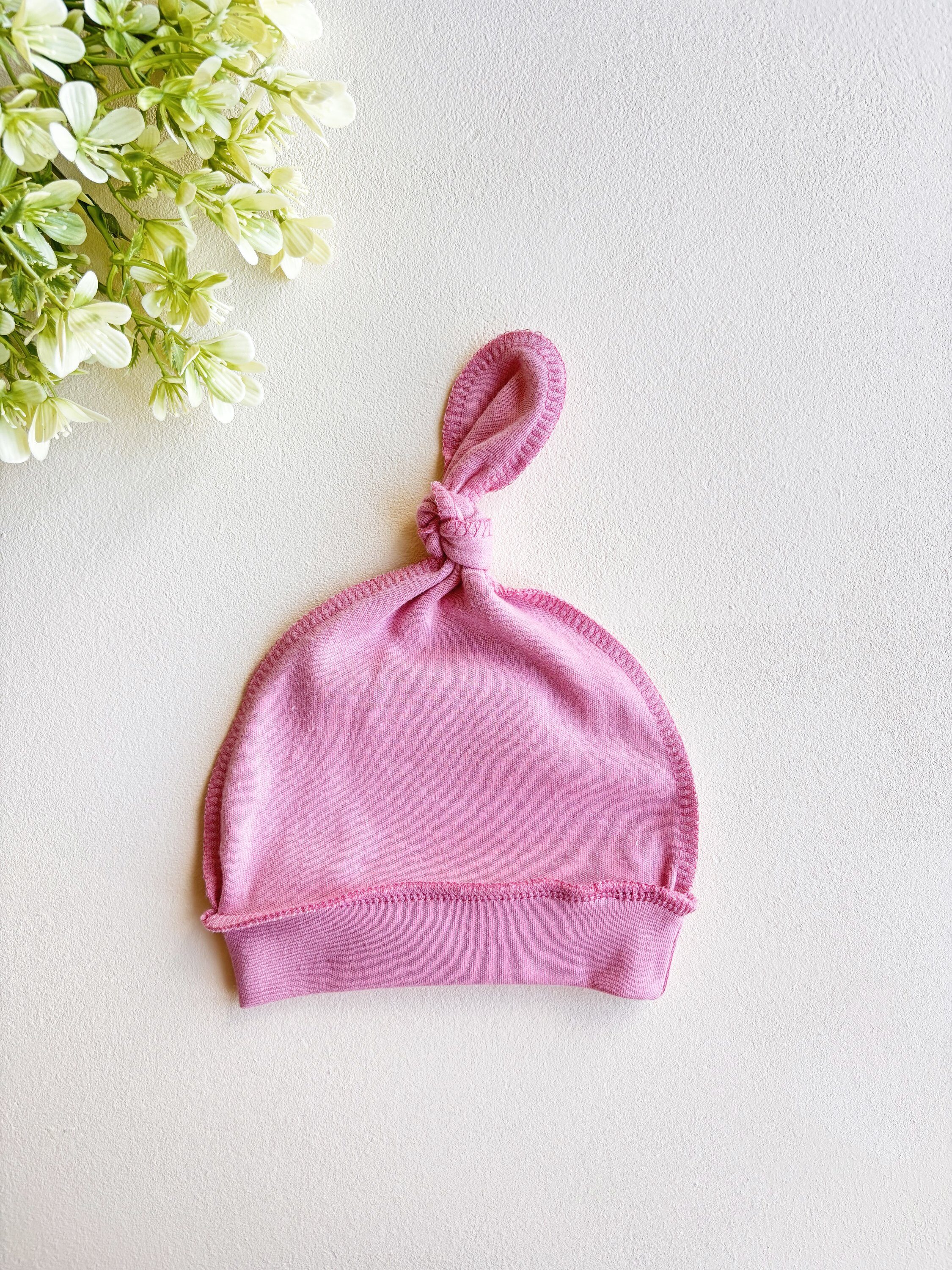 9003 Шапочка с узелком SOFI р.36-56 (интерлок) Розовый зефир