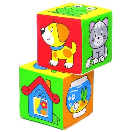 22015  Игрушка кубики "Мякиши" (Чей домик?) арт.111