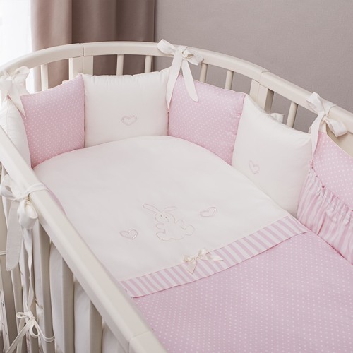 Комплект постельных принадлежностей для детей "Неженка Oval" т.м.Perina, арт. НО7.3-125х75 (цвет Роз