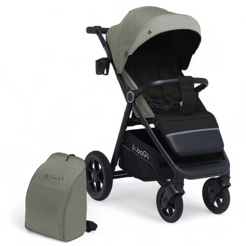 Коляска детская прогулочная  BubaGo арт. BG 130-2 MODEL BASS color/цвет Green/Зеленый