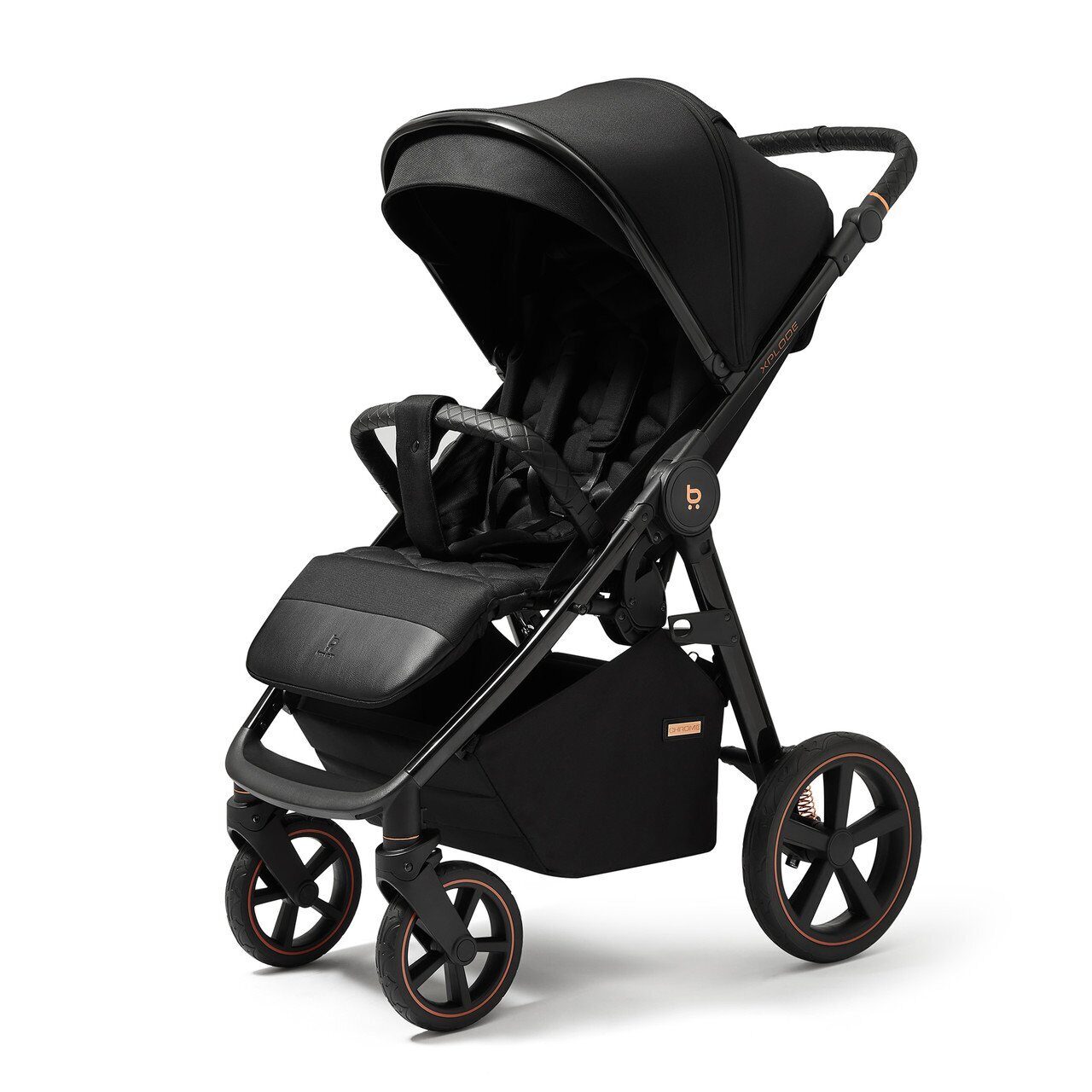 Коляска детская 4BABY XPLODE CHROME (Jet Black)