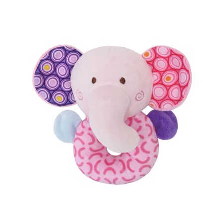 Погремушка пончик LORELLI :Розовый слоник арт.10191340005