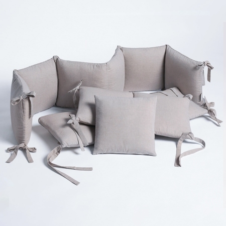 Защита для детской кроватки (бампер универсальный) "Soft Cotton" т.м.Perina, арт. СК1/4-05.16 (Серый
