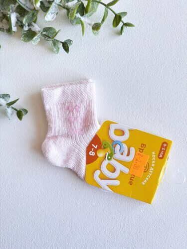 НОСКИ ДЕТСКИЕ 3081 БРЕСТСКИЕ BABY (рисунок), р. 7-8 рис.1161 СВ.РОЗОВЫЙ, 14С3081