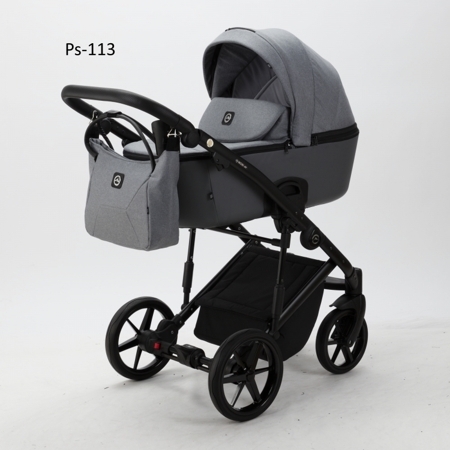 Коляска детская ADAMEX Mobi PS-113 LUX (серая)
