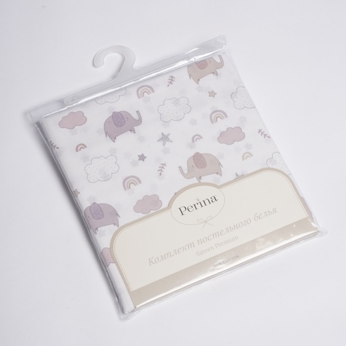 Комплект постельного белья для детей "Fancy" т.м.Perina, арт. F3-01.14 (рис. Слоники лиловые)