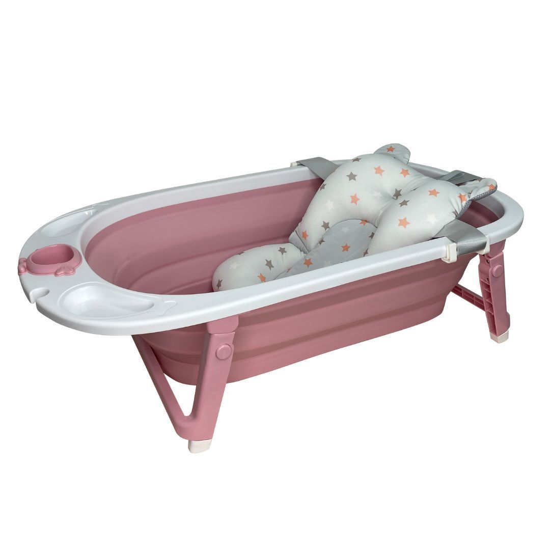 Ванночка детская складная Bubago  Amaro артикул BG 105-4 цвет calm pink/Спокойный Розовый