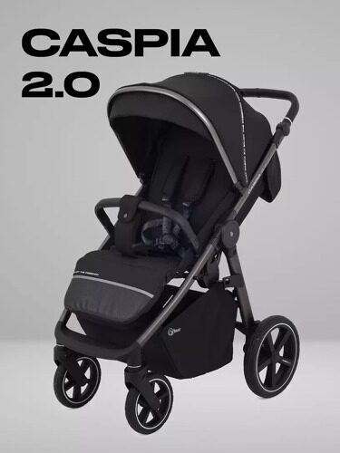 Коляска детская RANT "CASPIA 2.0" RA100 Black (2025)