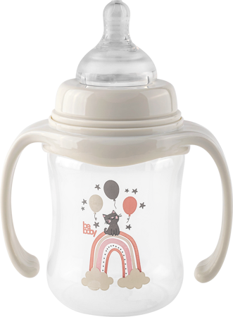 БУТЫЛОЧКА ДЛЯ КОРМЛЕНИЯ С РУЧКАМИ Арт.R-09B/180