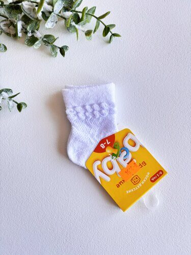 НОСКИ ДЕТСКИЕ 3086 БРЕСТСКИЕ BABY (с "пикотом"), р. 7-8 рис.1052 БЕЛЫЙ, 18С3086