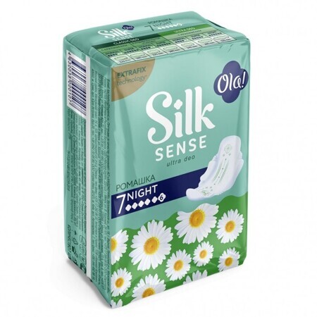 Ola! Silk Sense ULTRA NIGHT прокладки ультратонкие аромат Ромашка уп.7