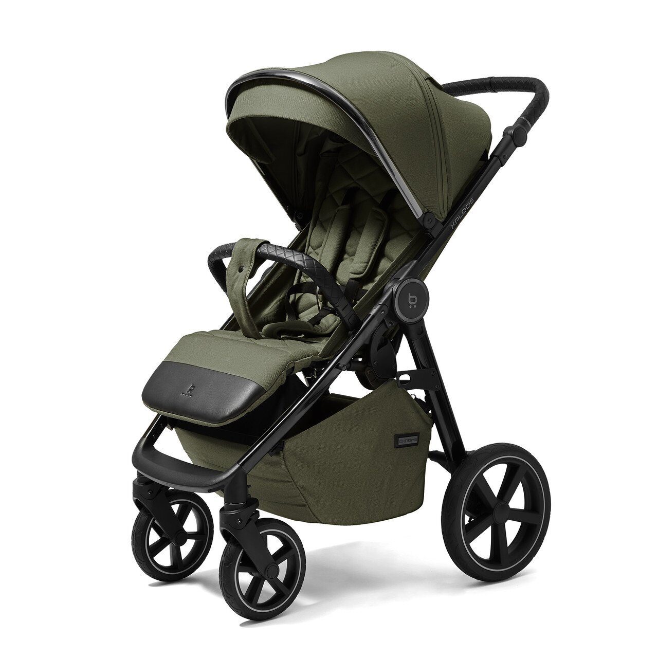 Коляска детская 4BABY XPLODE CHROME (Misty Olive)